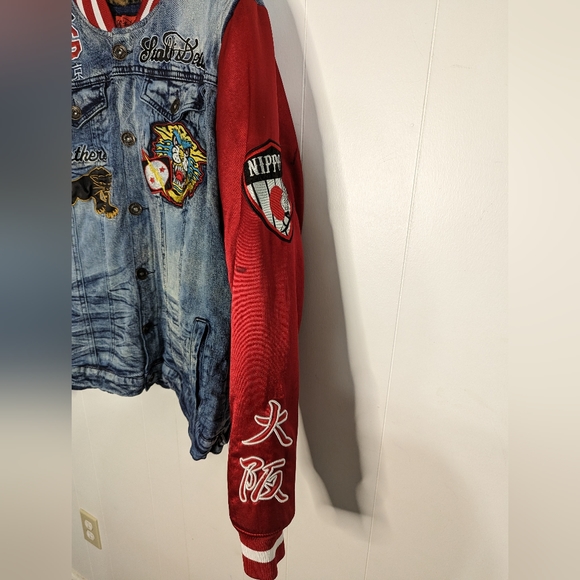 8th Dstrkt x Stall & Dean letterman style jacket- size L - Picture 6 of 13